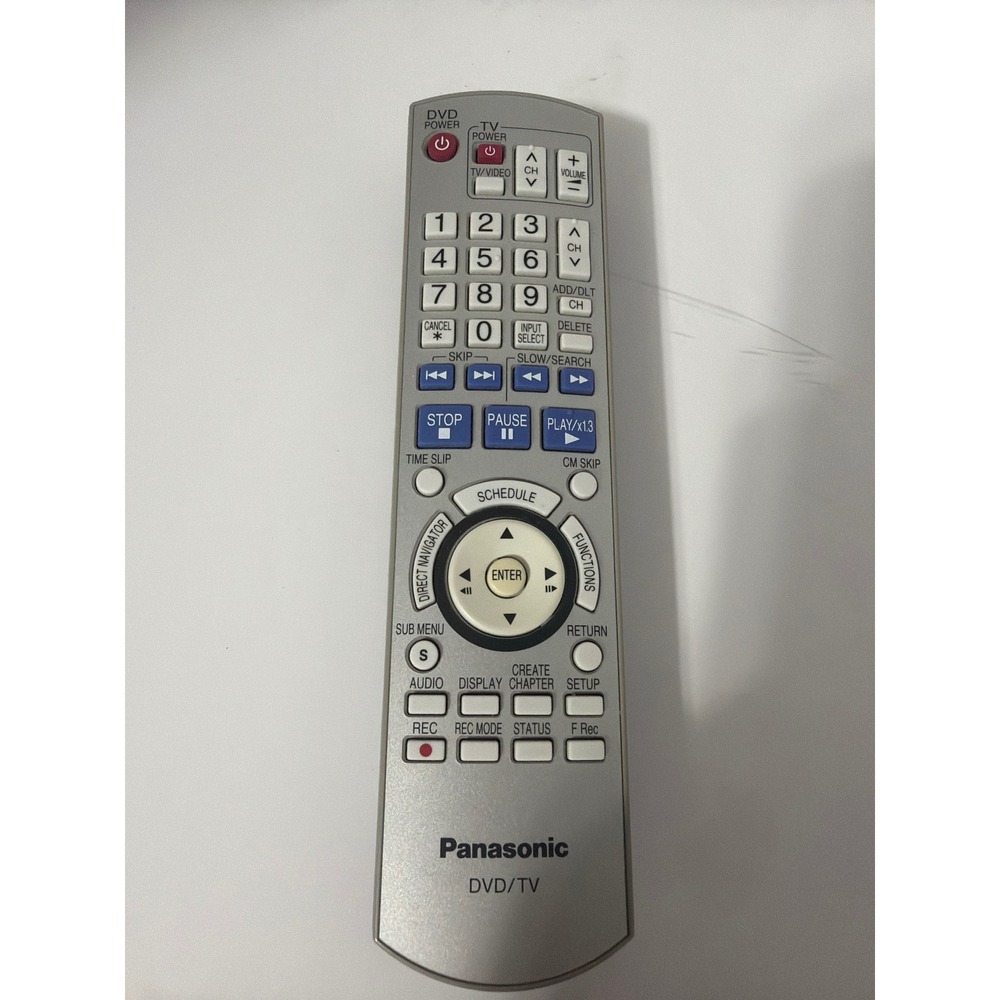 Panasonic EUR7659Y10 DVD TV Remote Control Silver Replacement OEM
